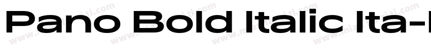 Pano Bold Italic Ita字体转换